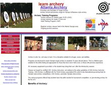 Tablet Screenshot of learnarchery.com